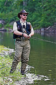 The Troutnut fishing a Catskill tailwater.