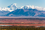 Mt Deborah (left) and Hess Mountain (right) From Denali Highway in Alaska.