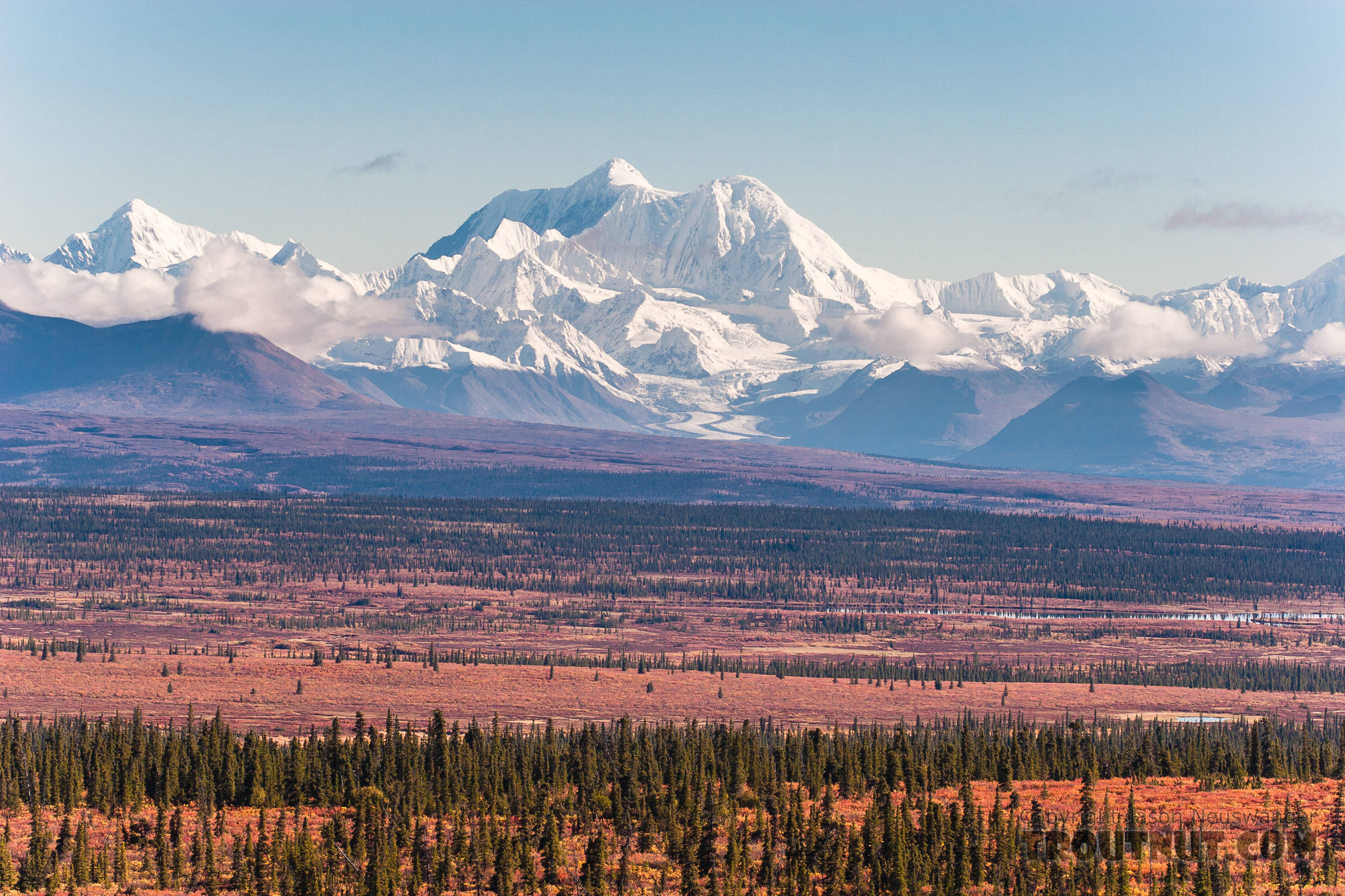 Mt Hayes From Denali Highway in Alaska.