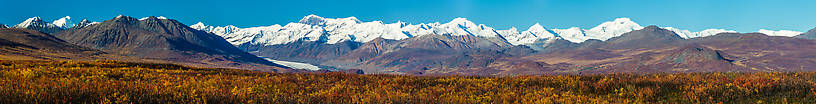 Panorama from the Maclaren River trail From the Maclaren River Trail in Alaska.