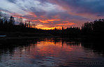 Beautiful sunset, just four or five "almost theres" from the car. From the Chena River in Alaska.