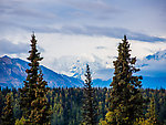 11539 ft Mt Deception seen from Denali View North From Denali National Park in Alaska.