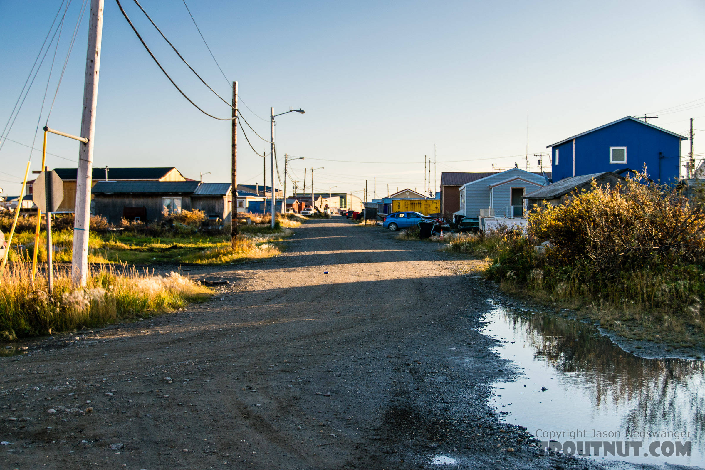 Street in Kotzebue From Kotzebue in Alaska.