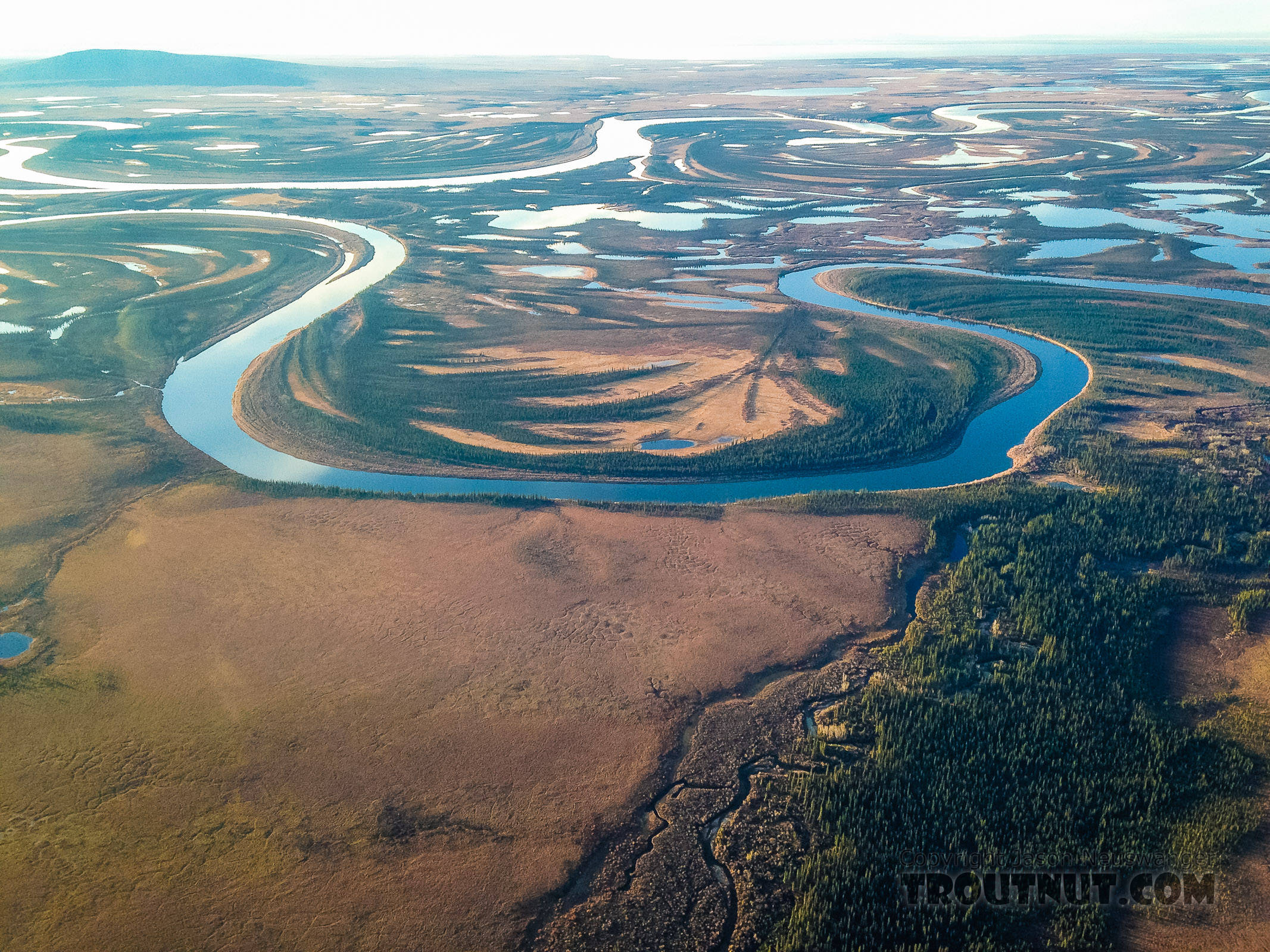 Braids in the Kobuk River delta From the Kobuk River in Alaska.