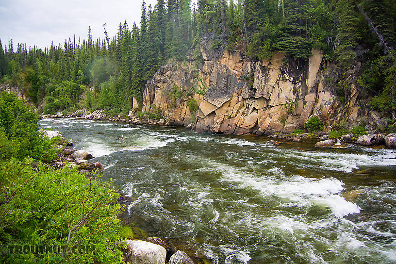 Canyon Rapids From the Gulkana River in Alaska.