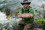 The fish really turned on Friday morning, and I caught this very pretty 17-incher From the Gulkana River in Alaska.