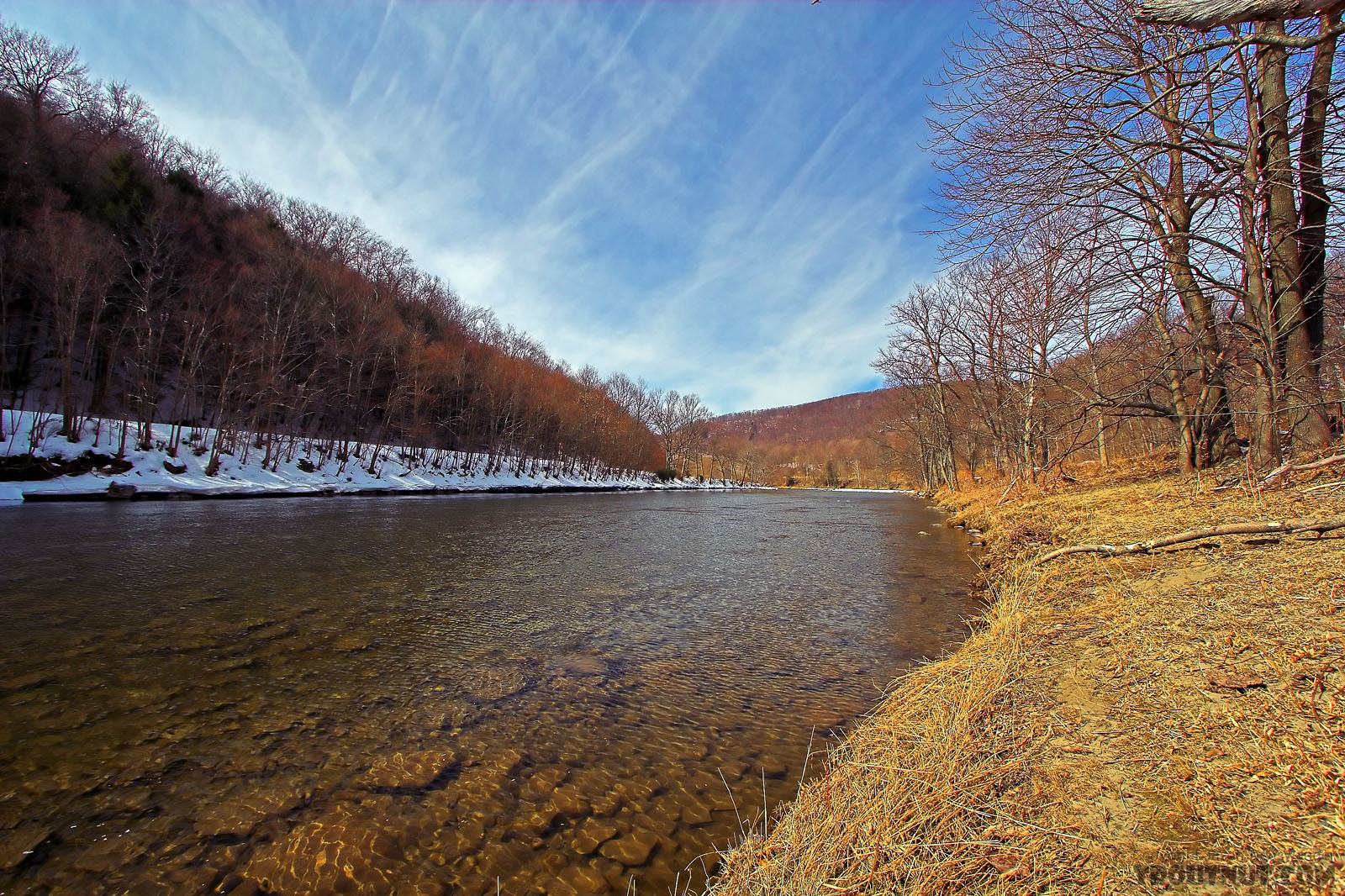 This is Cairn's Pool on the Beaverkill, possibly the most famous pool in all of trout fishing. From the Beaverkill River in New York.