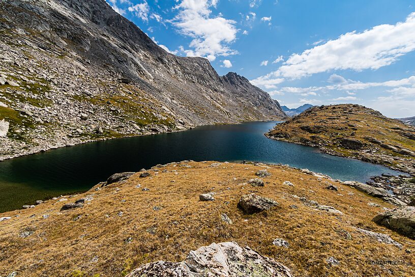 Mistake Lake From Titcomb Basin in Wyoming.