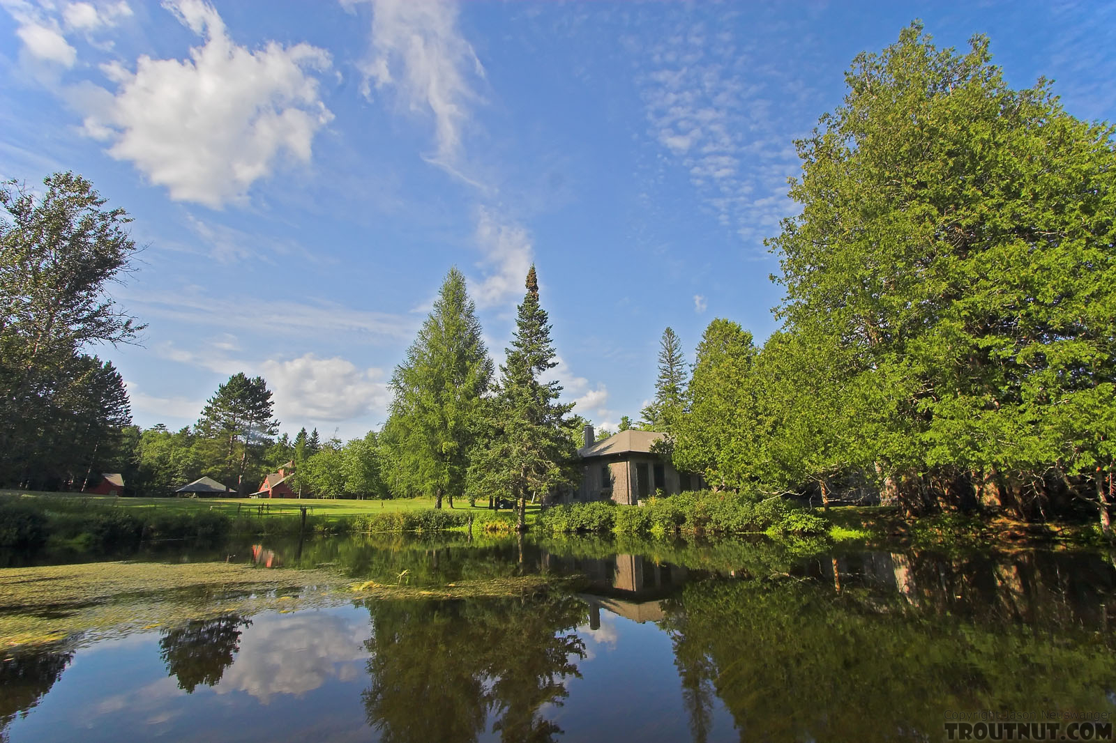 This incredibly expensive estate holds most of the land on a prime upper stretch of one of the midwest's best trout streams, and it's the envy of hundreds of anglers who float by it every summer. From the Bois Brule River in Wisconsin.