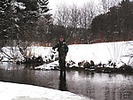 My dad throws a cast on opening day, 2004. From the Mystery Creek # 19 in Wisconsin.