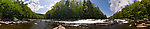 You've really got to see this one full-size to enjoy it.  It's my first attempt at a 360 degree panorama stitched together with the latest and greatest version of Adobe Photoshop.   From the Neversink River in New York.