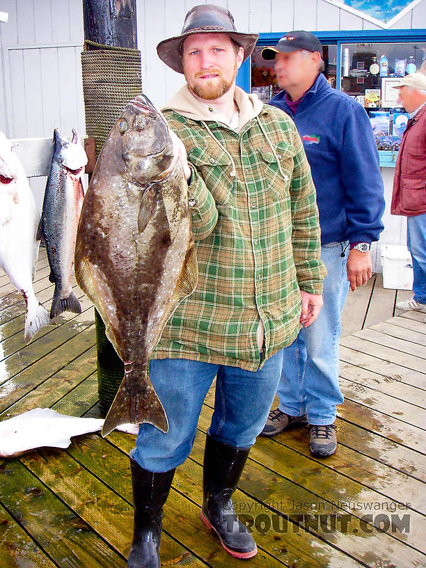 One of my first two keeper halibut... incredibly tasty fish! From Homer in Alaska.