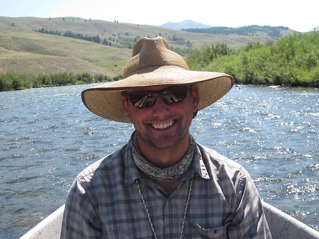 Steve Hoovler and his lucky fishing hat.