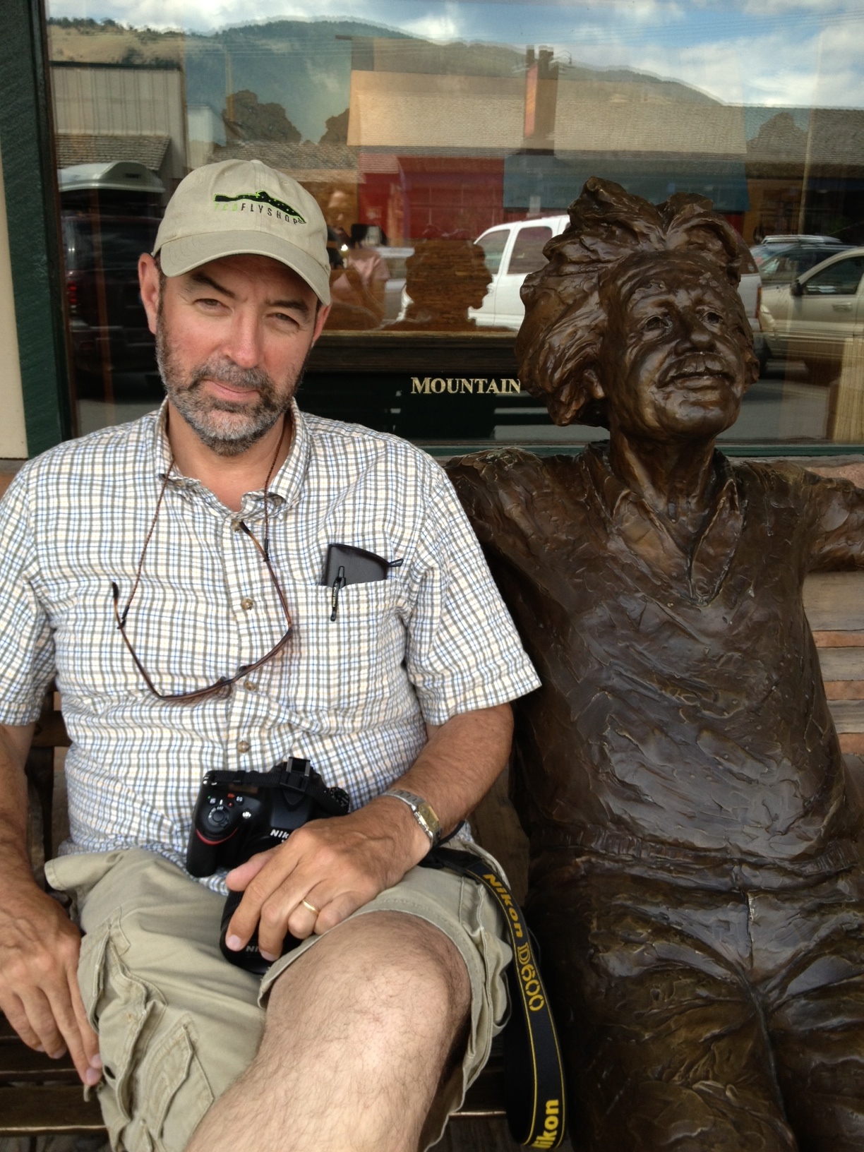 Spence and an old buddy hanging out in Jackson Hole Wyoming...Of all places!