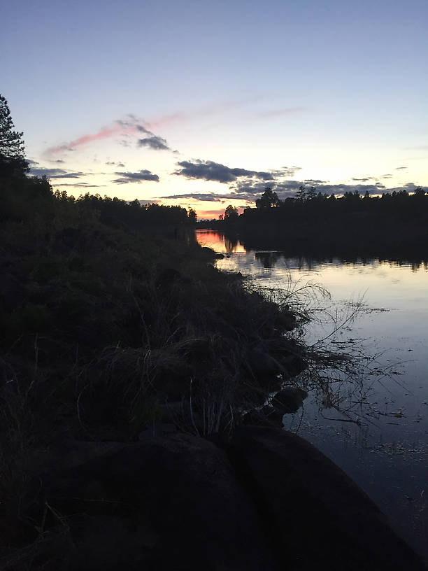 Sunset at Fool Hollow Lake.