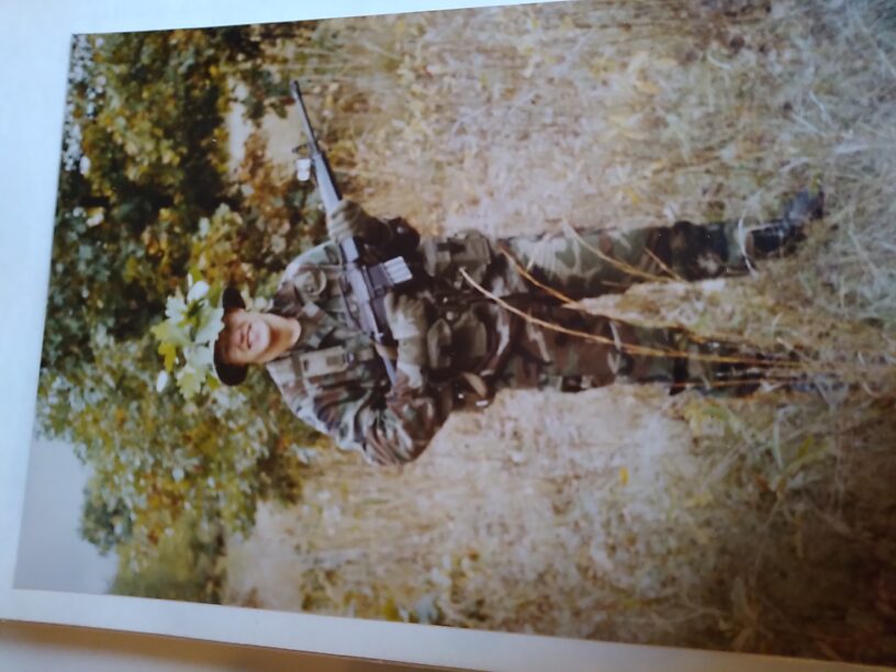 Last but not least...HAPPY VETERANS DAY  from the crazy 20-year-old "butterbar" with the M16A1!!.
