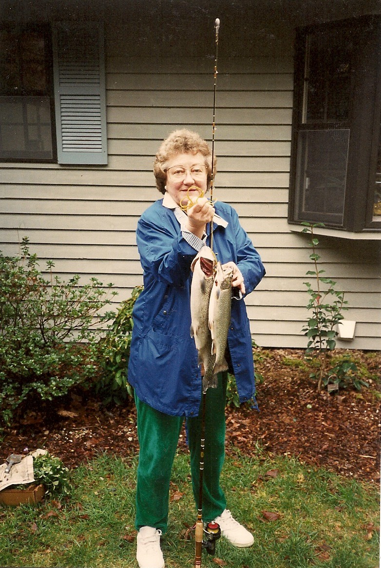 Mom with nice brookie and brown