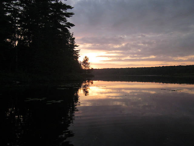 Sunset on secret "pond".